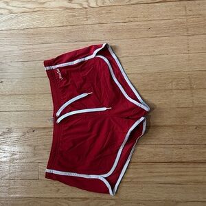 Charlies Red Shorts with White Trim